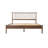 Ariona Queen Size Scandinavian Solid Wood Platform Bed Frame, AIB-44-Q, with Spindle Headboard & Footboard, Warm Walnut, No Box Spring Needed-1103041129-1103041128