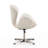 Raspberry Wool Blend Upholstered Swivel Balloon Chair-1773073058