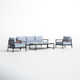 Glenn 4 Piece Aluminum Seating Group with Cushions