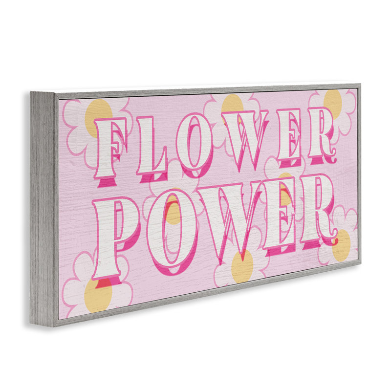Estampe numérique Pastel Groovy Flower Power, design par Lil 'Rue, Estampe numérique Farmhouse, H 10 po x l 24 po