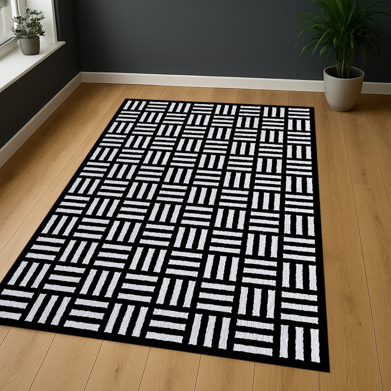 Geometric Shapes Area Rug, Rectangle 140 x 200 cm