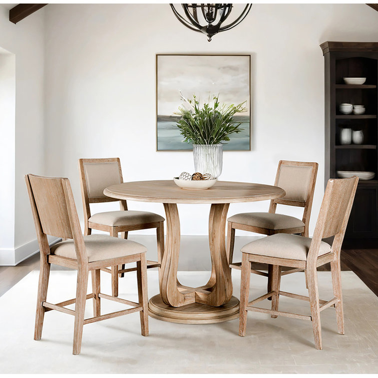 Beloni 5-pcs Round Counter Height Table Set