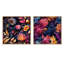 Maissane - Ensemble de 2 collages carrés botaniques abstraits-101849184-101849181