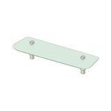 Deltana BBS1575-15 15-3/4" Length Sobe Series Frosted Glass Shampoo Shelf Satin Nickel