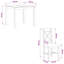 2 -Person Oak Solid Wood Dining Set-559844395-559844399-559844370-559844397