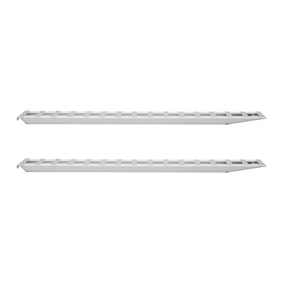 Aluminum Loading Ramp 94.49 x 14.96 x 2.83 in Aluminum Alloy 2-Pack Loading Ramp Silver 6000 lbs Capacity Anti-Slip Tread for Car Trailers Trucks ATVs