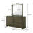 6-Drawer Dresser And Mirror Dark Cocoa