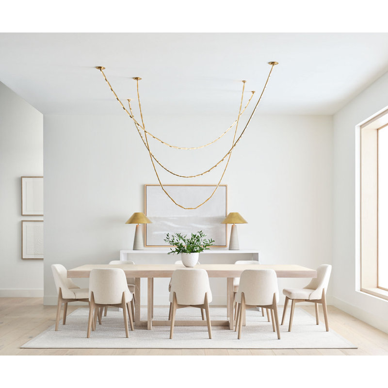 Catena 118 Chandelier, 3000 Kelvins, Surface, Polished Nickel