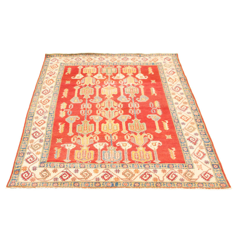 Tapis de zone en laine 6 pi 1 po x 9 pi à main one-of-kind-noué la 2010 gazni Hypoluxo