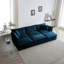Canapé modulaire confortable à assise profonde et réversible modulaire à 6 places avec 3 repose-pieds, 3 coussins décoratifs et 2 coussins, chenille-974264324