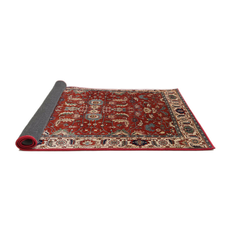 Tapis oriental orange / brun, Rond 5 pi