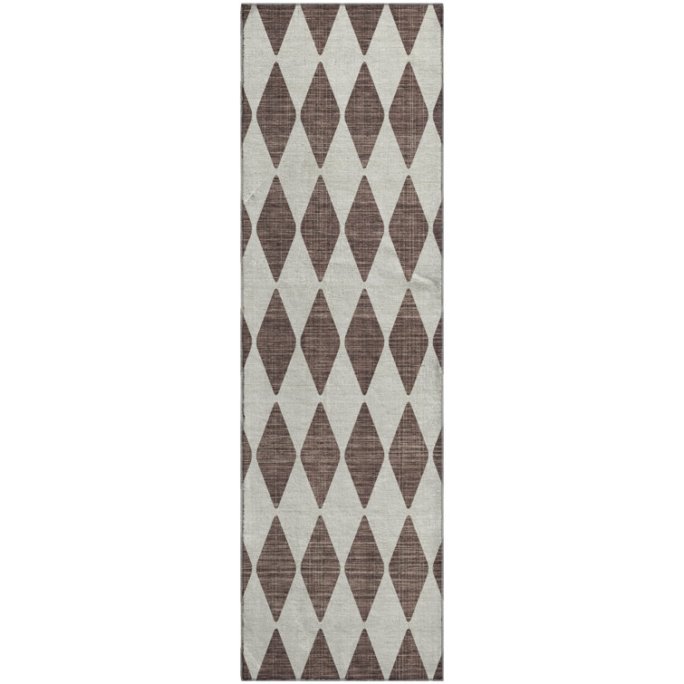 Premium Machine Washable Cerrito AMF578 Brown Rug