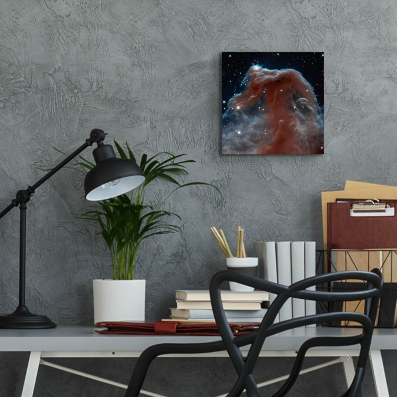 Art mural en verre acrylique «Horsehead Nebula» par la NASA, H 12 po x l 12 po x P 0,13 po