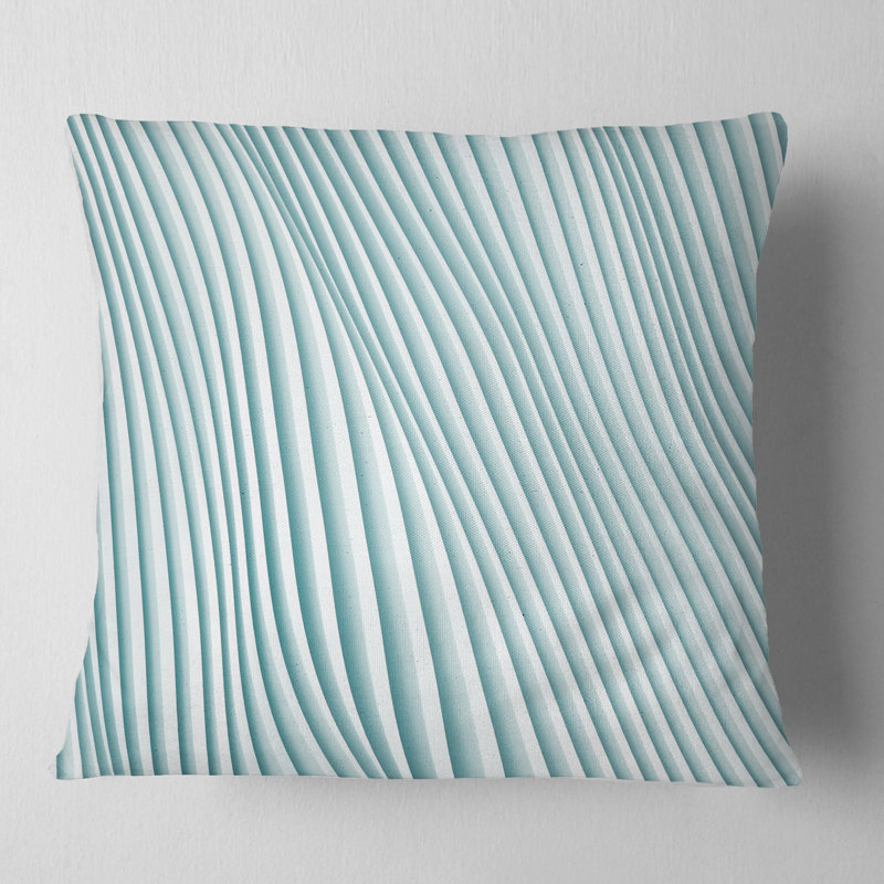 Coussin décoratif à petites vagues en 3d, H 18 po x l 18 po