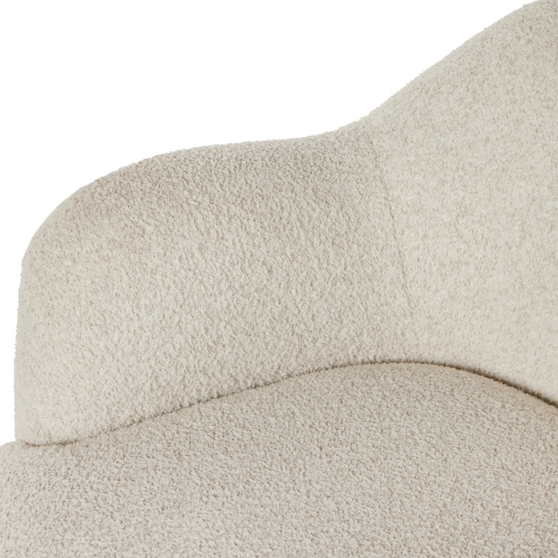 Julius Swivel Chair, Sheldon Ivory Polyester Blend