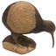 Sculpture hibiscus kiwi sculptée à la main