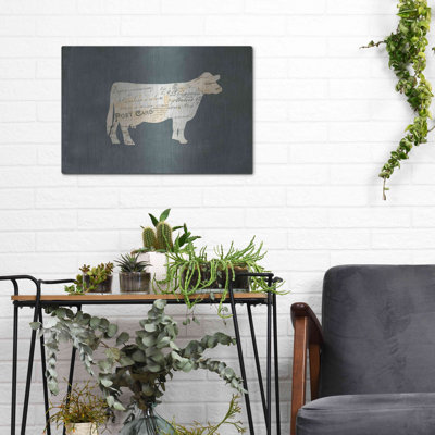 «La Vache Cameo» par Courtney Prahl, art mural en métal