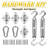 ColourTree Sun Shade Sail Rectangle & Square Hardware Kit (Hardware Kits Only)