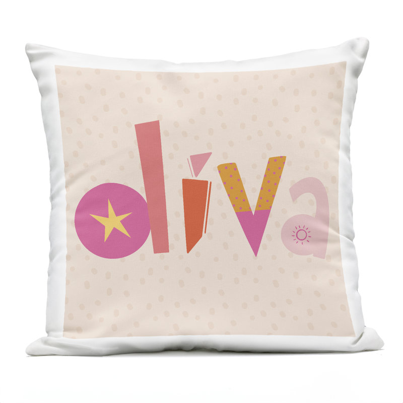 Coussin d'extérieur à motif fantaisiste Diva