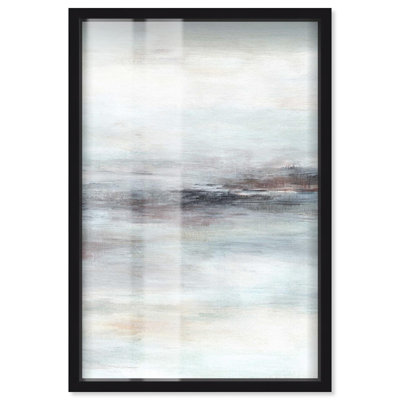 Restless Sea Shadowbox Print Earthy Wall Art by Art Remedy