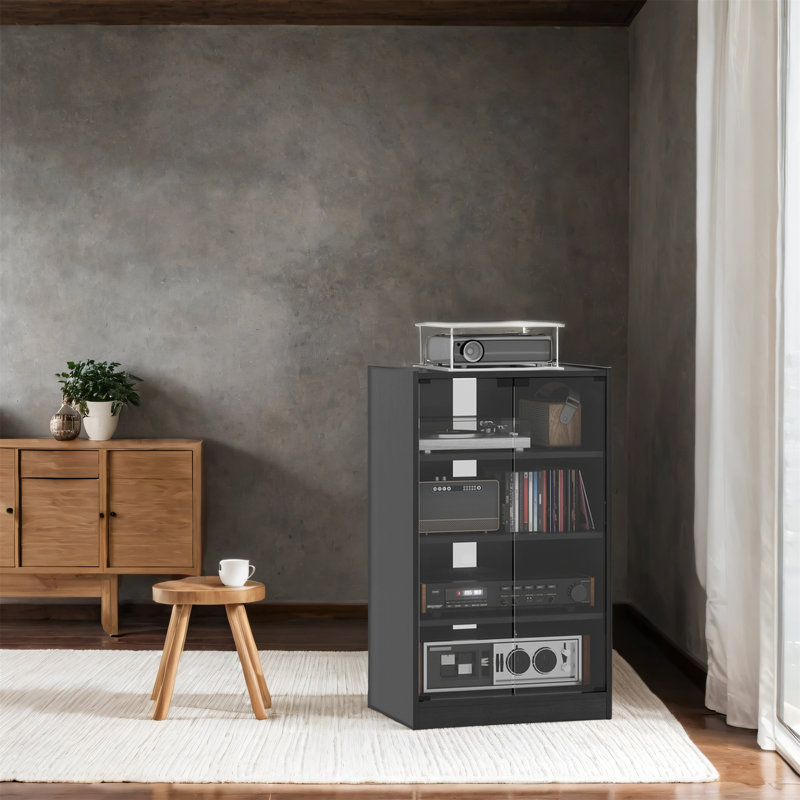 Support à disques avec fonctionnalité de rangement en vinyle