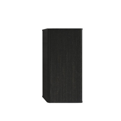 CC0414S308 Armoire de salle de bain flottante rayée en chêne noir brossé, murale pour petits espaces, pré-assemblée