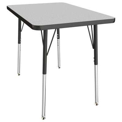 Rectangle T-Mold Adjustable Height Activity Table