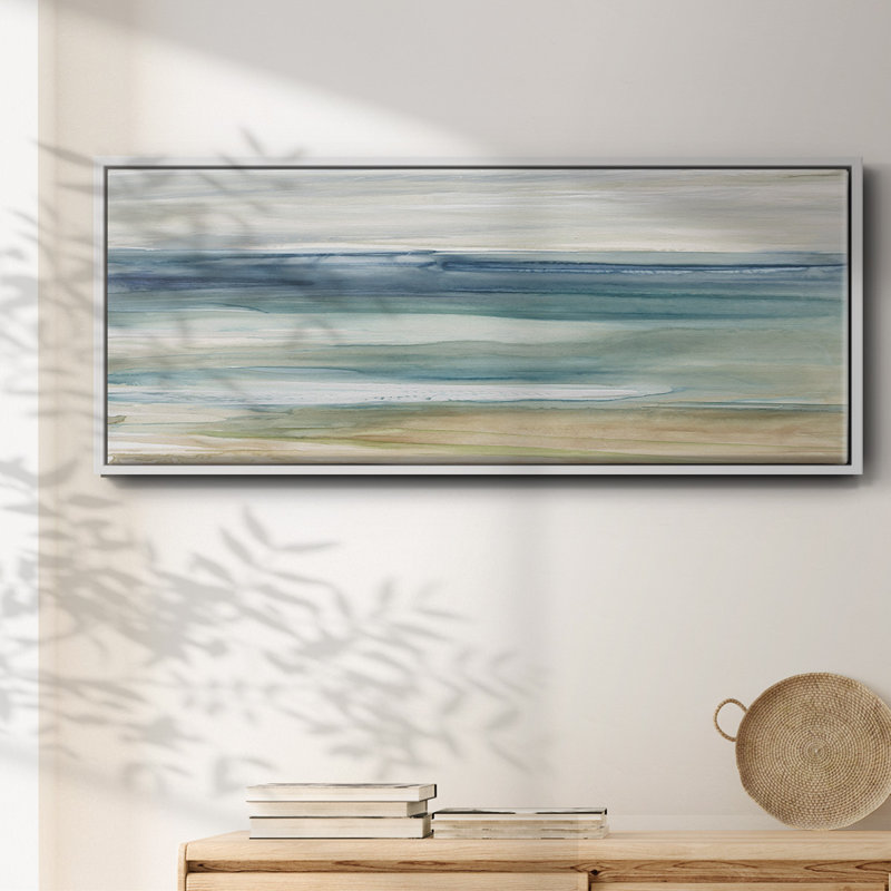 Ocean Breeze- Framed Canvas_19882WC, H 8 po x l 20 po x P 1,5 po, Blanc
