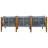 Monroe Outdoor 5-Person Acacia Wood Conversation Set with Rope Woven & Cushions-129155647