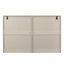 72" Kitchen Pantry Storage Cabinet, Traditional Freestanding Cabinet with 4 Doors and 3 Adjustable Shelves, Large Central Drawer, Beadboard-930357886