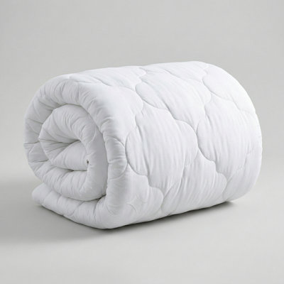 Adaptive Comfort Plush Mattress Topper with 100% Cotton Shell for Breathable Comfort - QUEEN