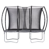 Halpern Freeport Park 305cm x 213cm Rectangle Backyard Trampoline with Safety Enclosure