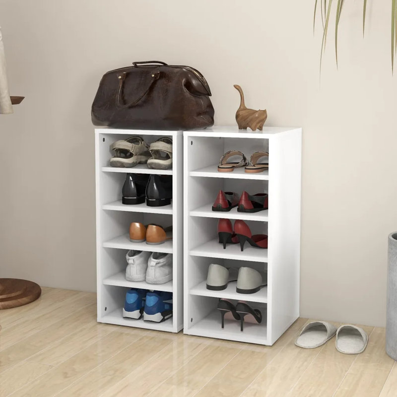 Shoe Cabinet Engineered Wood, White