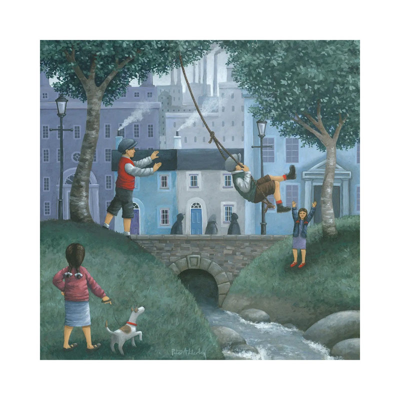 The Swing by Peter Adderley - Wrapped Canvas Gallery-Wrapped Canvas Giclée, 45.72 cm H x 45.72 cm W x 1.91 cm D