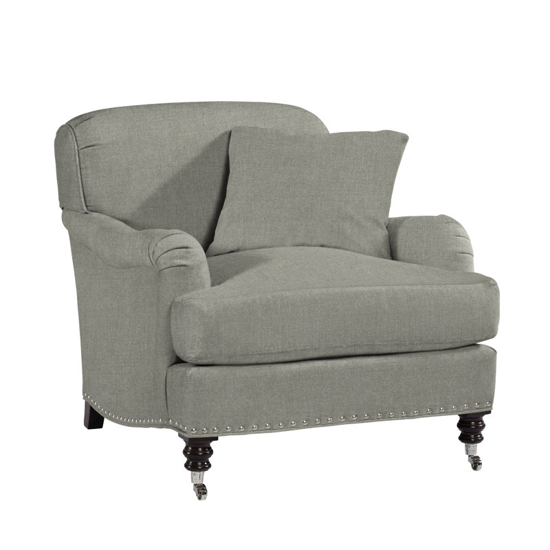 Albert 36" Wide Armchair, Heather Gray