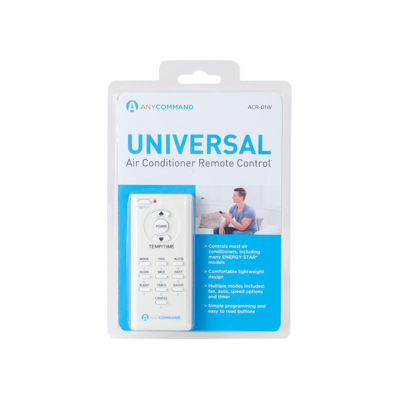 Universal White Button Control Air Conditioner Remote