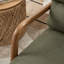 Fauteuil d'appoint rembourré en tissu de 25,59 po de largeur avec pieds en bois massif Tayla-652673082