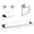 5-Piece Bathroom Hardware Accessories Set - SUS304 Stainless Steel Towel Bar, TP Holder, Towel Ring & 4 Hooks, Anti-Rust for Bathroom Organization
