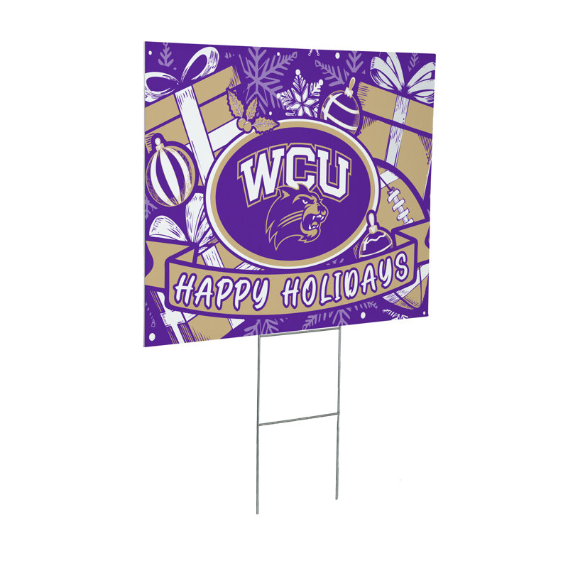 Western Carolina University Yard Sign, Holiday