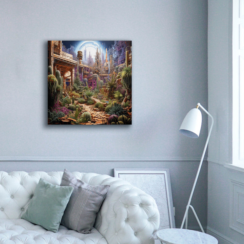 Art mural sur toile Lark Manor ™ «Natures Urban Encore» par r3darch0n, 37 po x 37 po