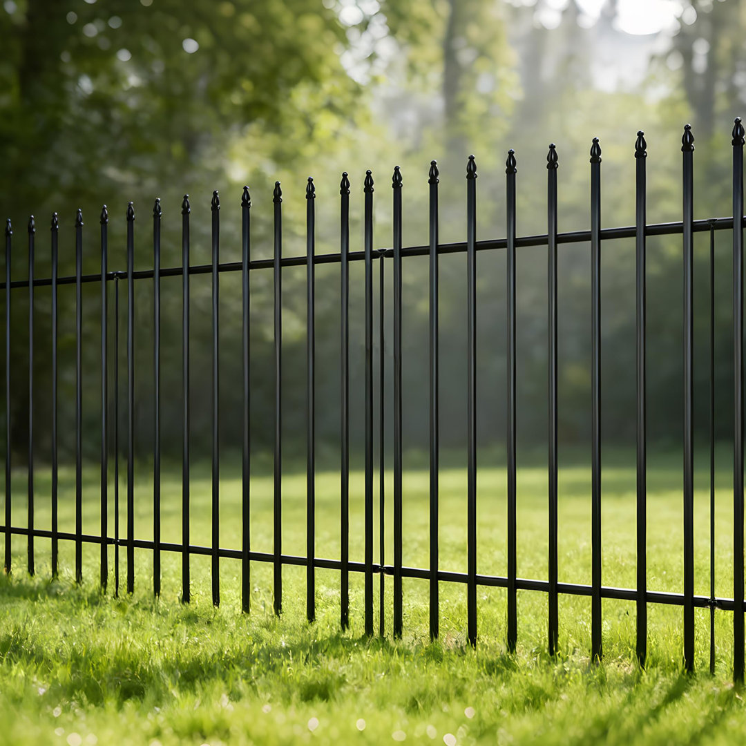 Outdoor Decorative Metal Garden Fence Panels Picket Design Anti-Rust Fencing Panels Animal Barrier