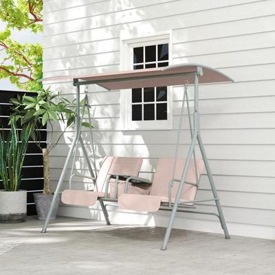 2 Person Porch Swing with Canopy