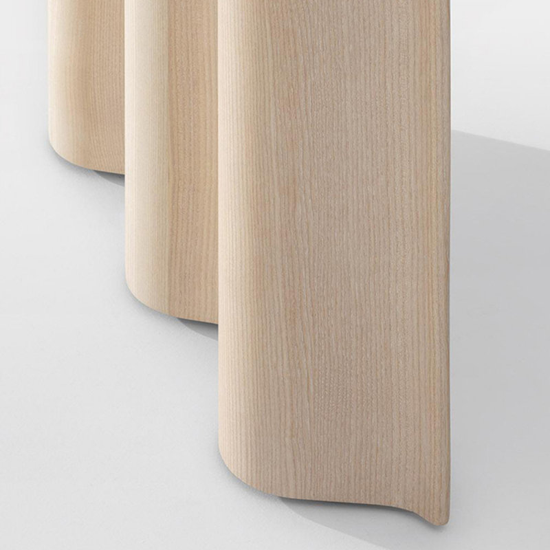 Table de salle à manger en frêne, Bois robuste, H 29,53 po x L 70,87 po x l 33,46 po