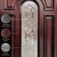 Portes d'entrée extérieures pré-installées en acajou prêtes à installer pour l'extérieur-63646202-63646200