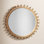 Augustine Solid Wood Round Wall Mirror