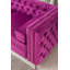 Canapé modulaire réversible en velours de 104 po avec méridienne et repose-pieds-50278638