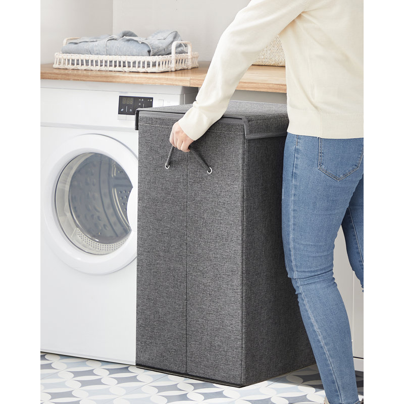 Wood Laundry Hamper with Handles