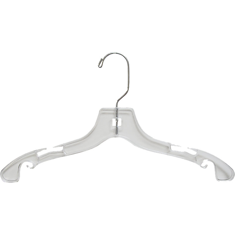 Cintre supérieur en plastique 14 "pour enfants pour jupe / pantalons, 50