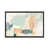 Toile encadrée de bois rustique foncé