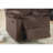 Living Space Recliner - Chocolate Color Padded Suede With Metal Modern Room In &